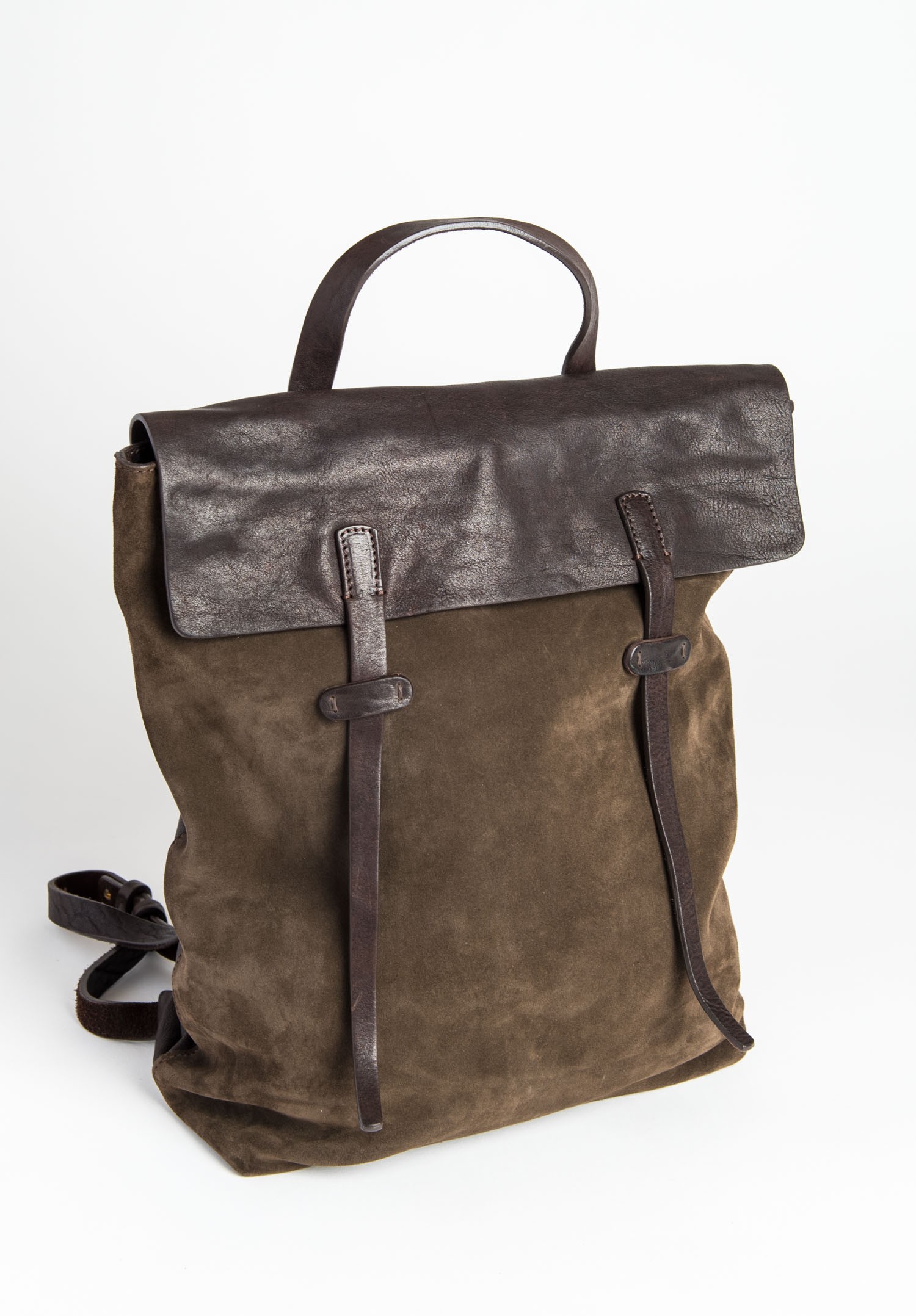 Massimo Palomba Ziggy Derby Backpack in Olive Santa Fe Dry Goods