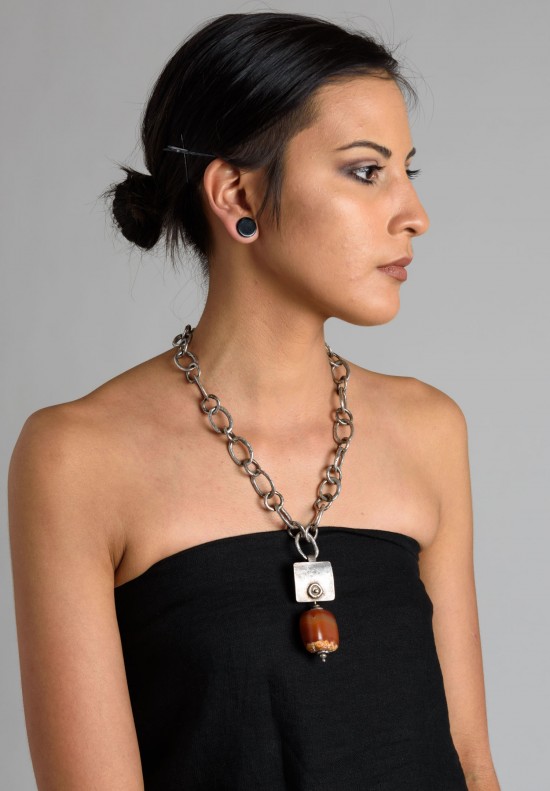 Holly Masterson Sterling Silver & Ancient Carnelian Adornment