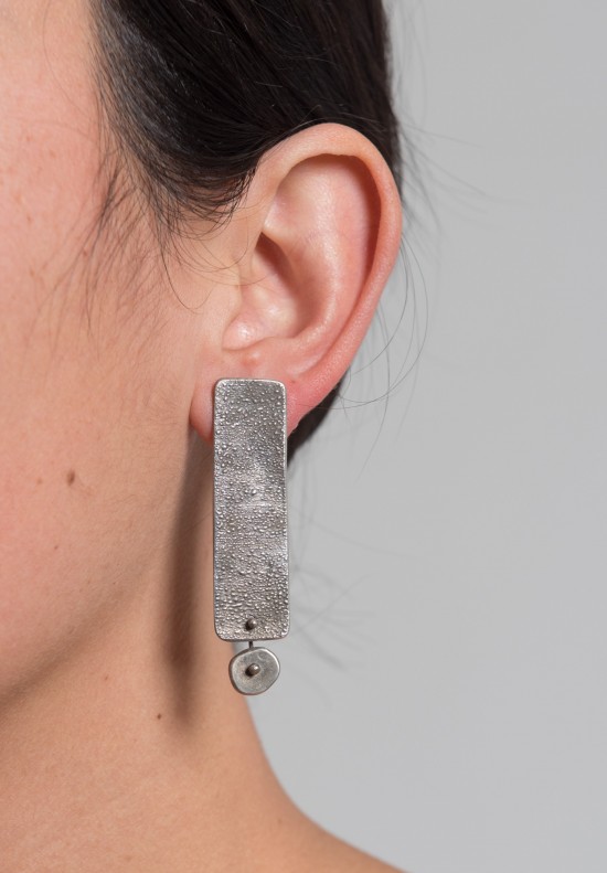 Holly Masterson Long Rectangular Post Earrings	