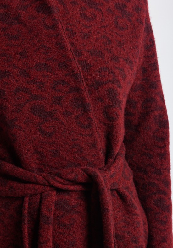 Lainey Cashmere Cardigan in Red	