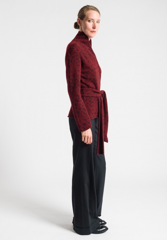 Lainey Cashmere Cardigan in Red	