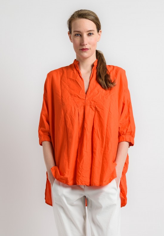 Daniela Gregis Cotton Oversized Top in Orange	