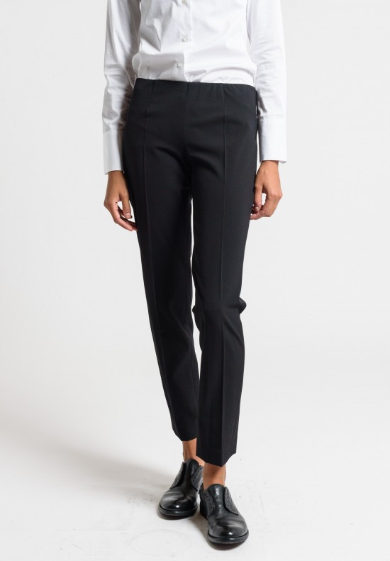 Brunello Cucinelli Pull-On Fitted Pants in Black	