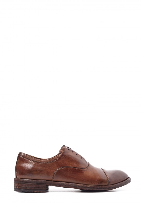 Officine Creative Oxfords with Cap-Toe in Tobacco	