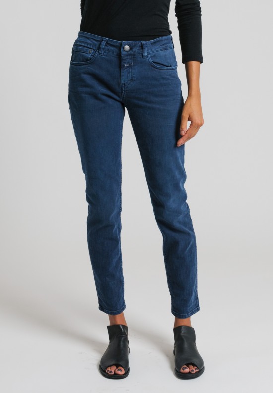 Closed Cropped Narrow Jeans in Navy	