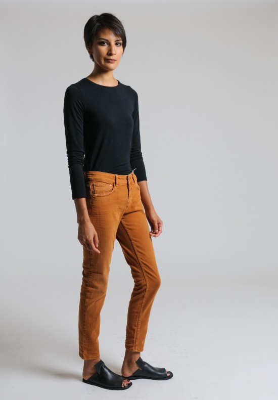 Closed Cropped Narrow Jeans in Autumn Orange	