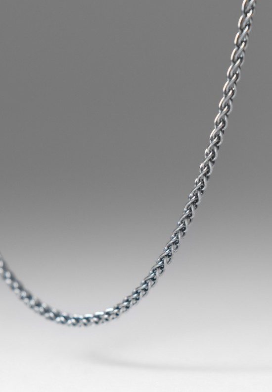 Margoni Blackened Sterling Silver Chain Necklace	