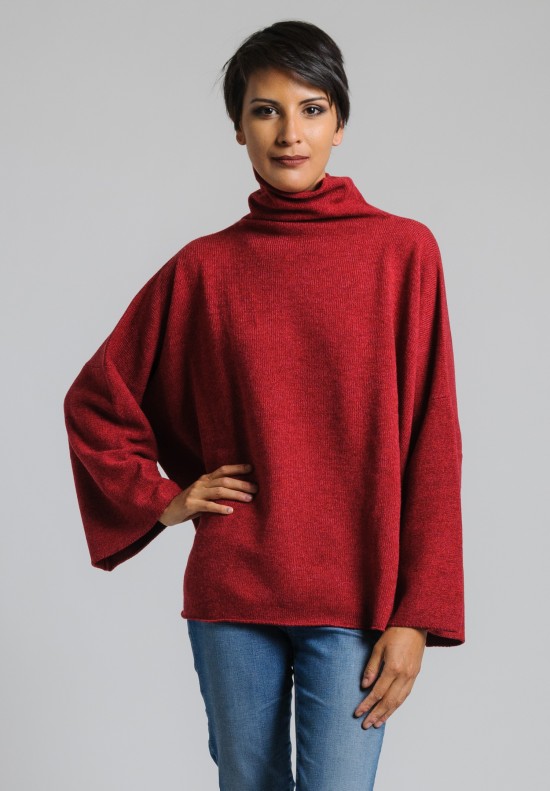 Hania Cashmere Funnel Neck Sweater in Toft	