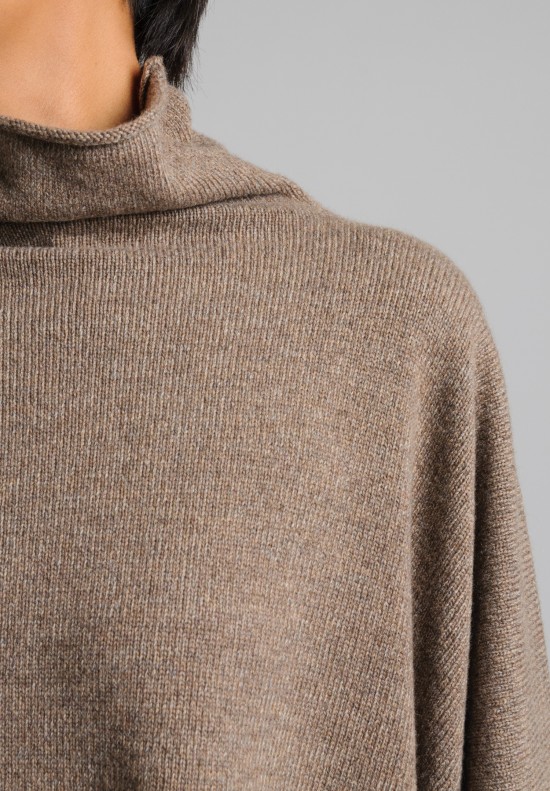 Hania Cashmere Funnel Neck Sweater in Otterferry	