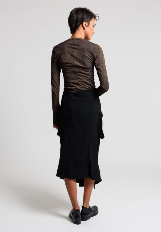 Rundholz Embellished Pencil Skirt in Black	