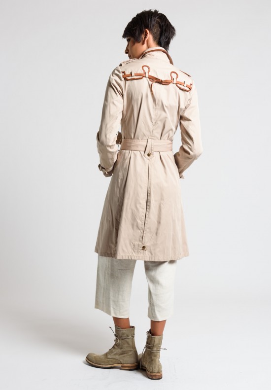 Share Spirit Double Breasted Trench Coat in Beige	