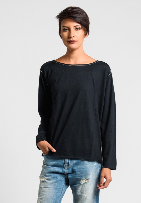 Paychi Guh Everyday Cashmere Sweater in Black	