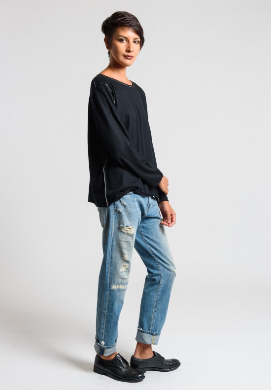 Paychi Guh Everyday Cashmere Sweater in Black	
