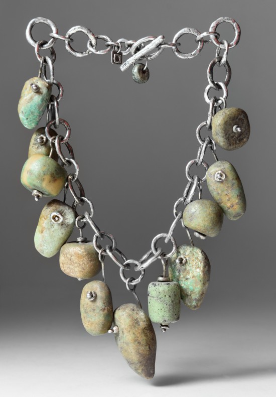 Holly Masterson One-of-a-Kind Pre-Columbian Green Stone Beads Necklace