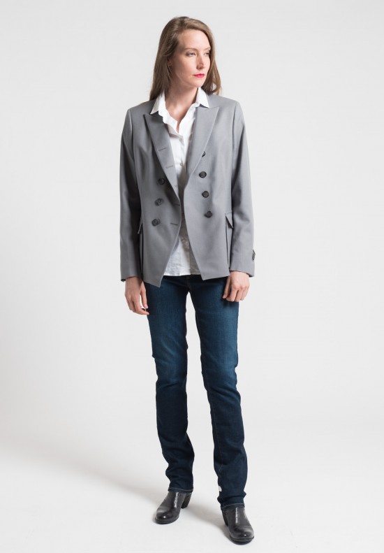 Pauw Wool Double-Breasted Jacket in Grey	