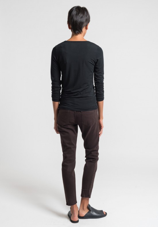 Closed Baker Cropped Narrow Jeans in Chestnut	