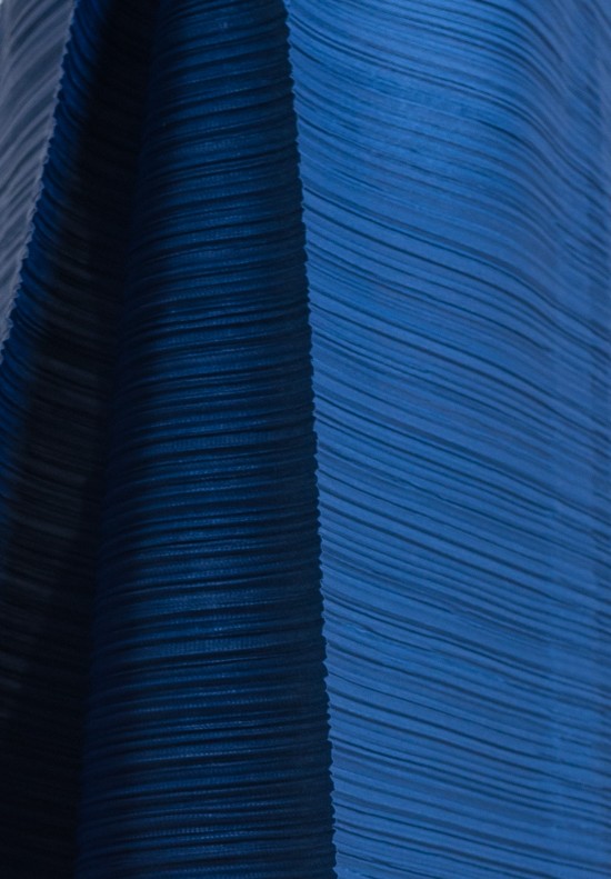 Issey Miyake Pleats Please Edgy Bounce Dress in Blue	