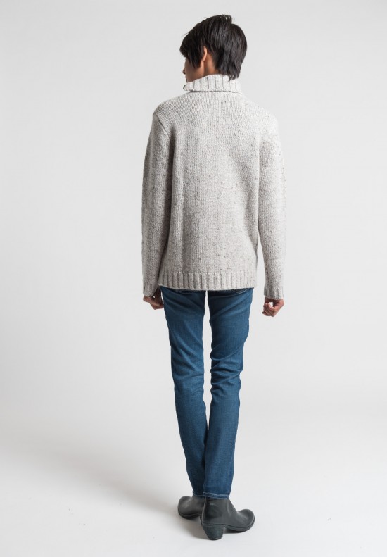Pauw Chunky Knit Turtleneck in Natural	