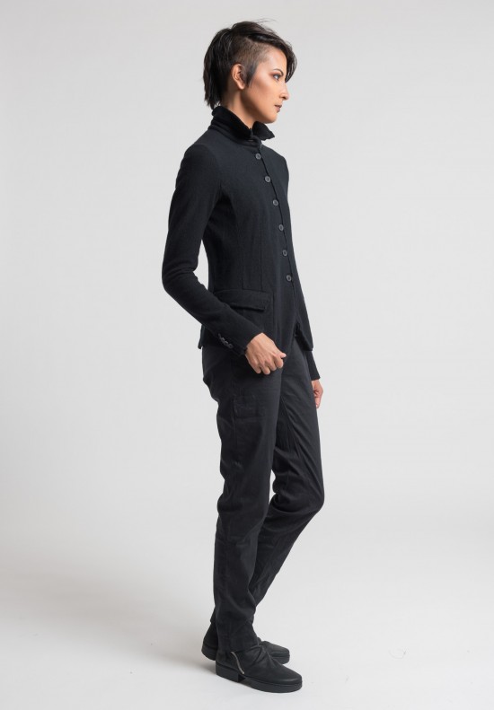 Rundholz Merino Wool Blazer in Black	