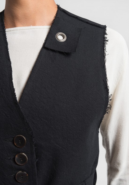 	Damir Doma Giotto Belted Vest in Coal