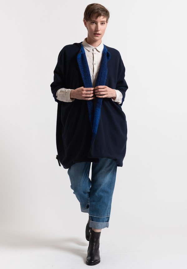 Daniela Gregis Cashmere/Mohair Reversible Jacket in Electric Blue	