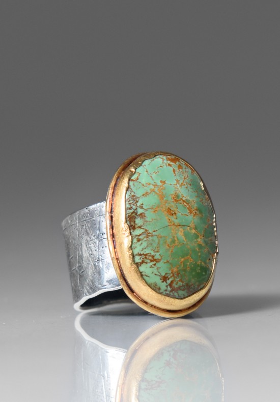 Greig Porter Royston Turquoise Oval Ring	
