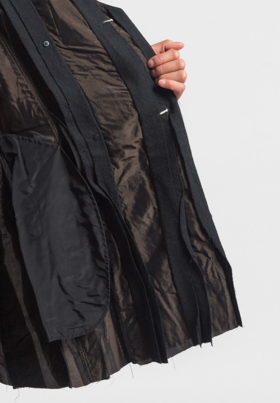Uma Wang Spia Jacket in Tan/Black	
