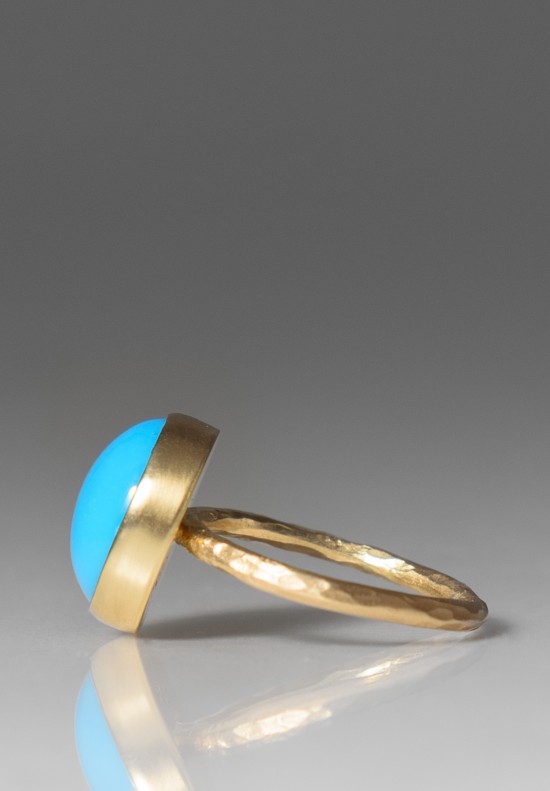 Greig Porter Circular Sleeping Beauty Turquoise Ring	