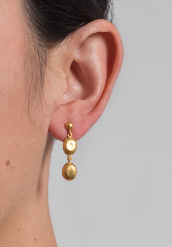 Yossi Harari Roxanne 24K Drop Earrings	