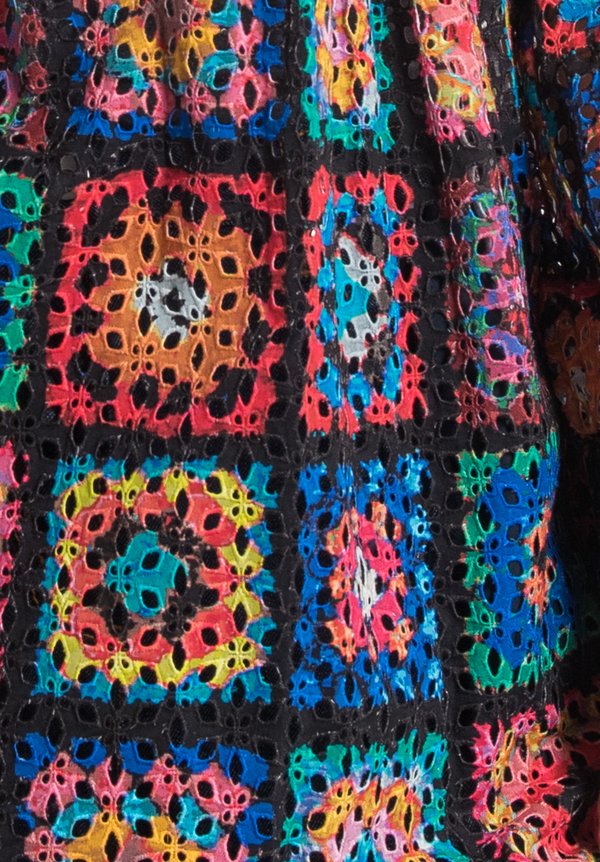 Sacai Crochet Lace Top in Multi