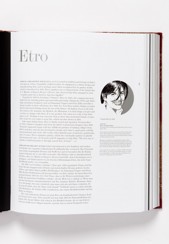 Taschen "Fashion Designers A-Z: Etro Edition" by Valerie Steele	