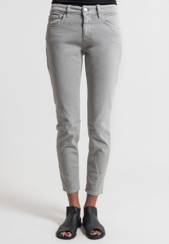 Closed Baker Cropped Narrow Jeans in Slate Grey	