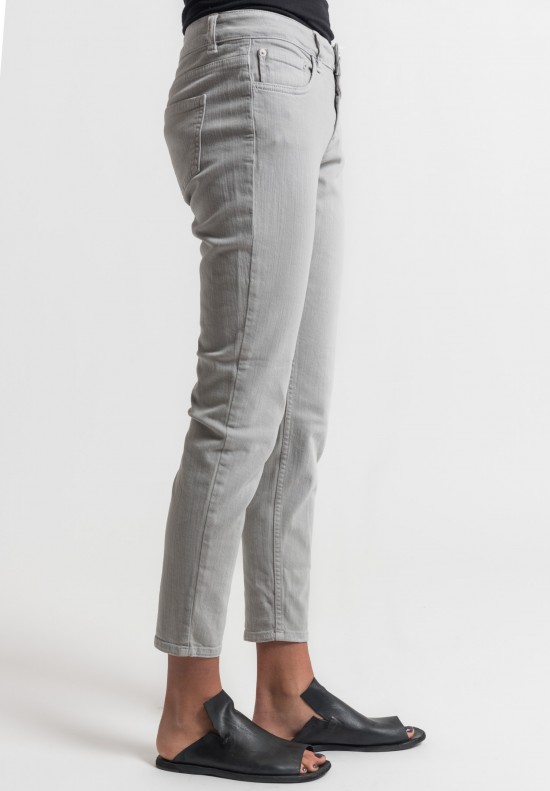 Closed Baker Cropped Narrow Jeans in Slate Grey	