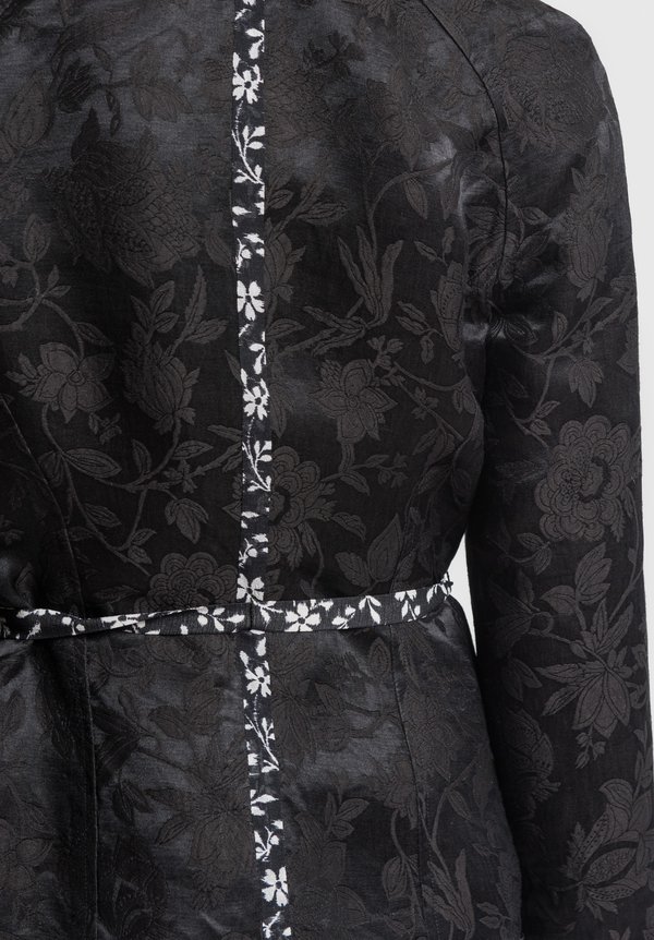 Etro Floral Jacquard Kimono Jacket in Black	