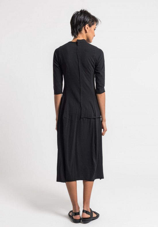 Rundholz Black Label Long External Pocket Dress in Black	