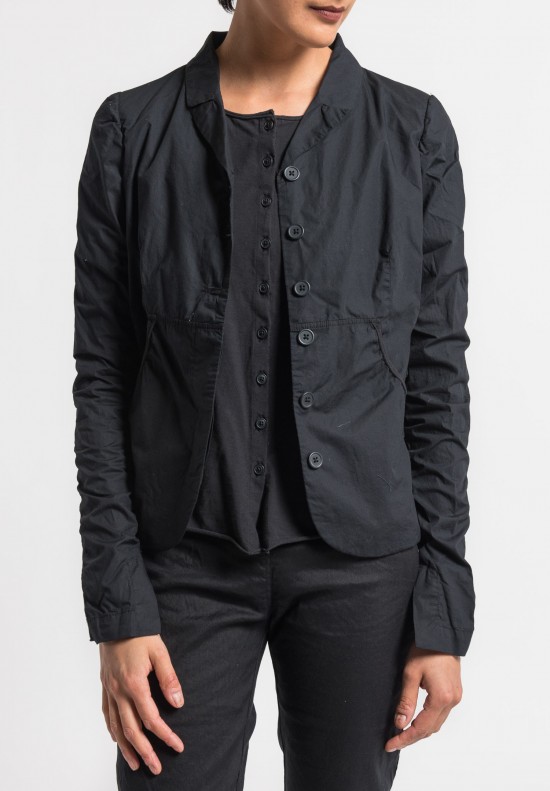 Rundholz Black Label 2-Layer Cotton Jacket in Black