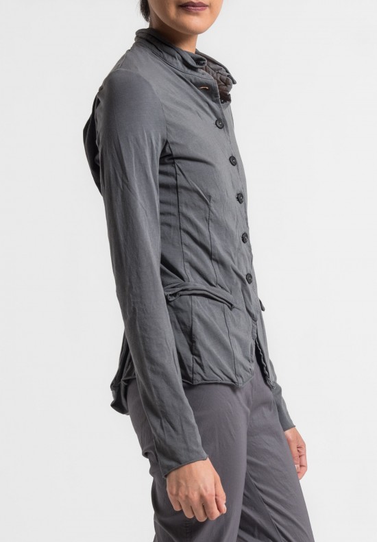 Rundholz Stretch Cotton Fitted Jacket in Moon	