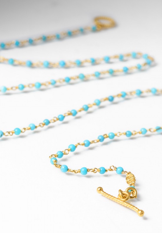 Kimarie Designs 18k Gold & Turquoise Necklace	