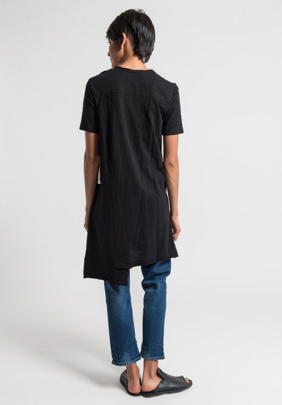 Wilt Shifted Pocket Tee Tunic in Black	