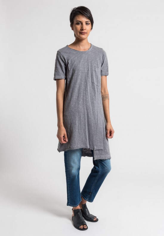 Wilt Shifted Pocket Tee Tunic in Volcano	