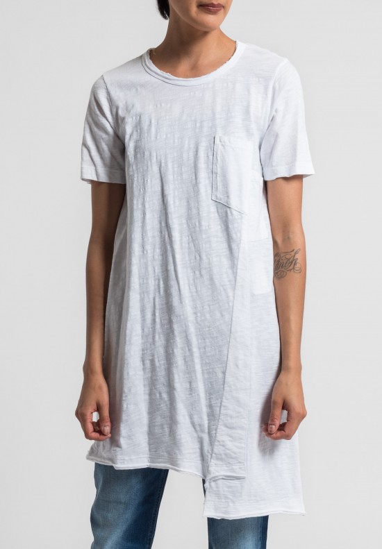 Wilt Shifted Pocket Tee Tunic in White	