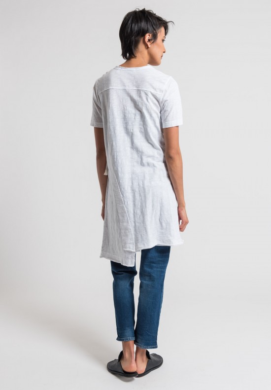 Wilt Shifted Pocket Tee Tunic in White	