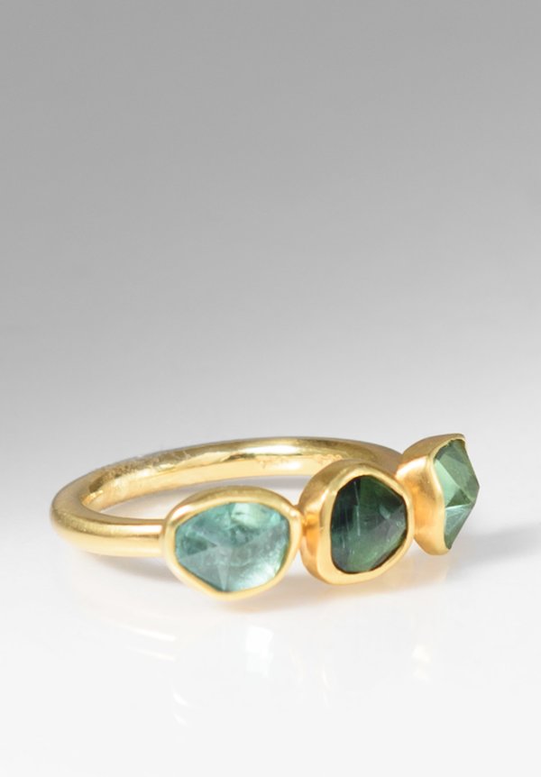 Margoni 18K Gold & Green Tourmaline Ring	