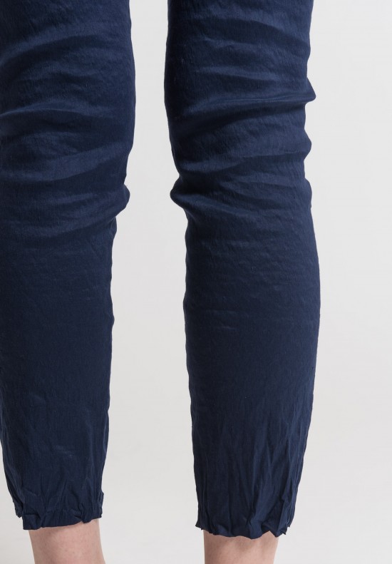 Uma Wang Stretch Linen Tapiwa Pants in Blue	