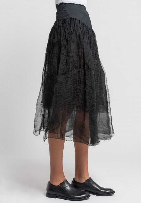 Marc Le Bihan Layered Tulle Skirt in Black	