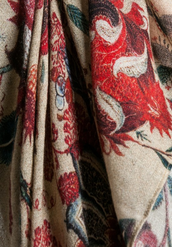 Gary Graham Indienne Print Scarf in Red	