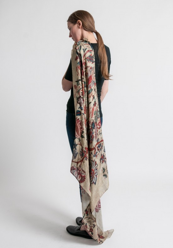 Gary Graham Indienne Print Scarf in Red	