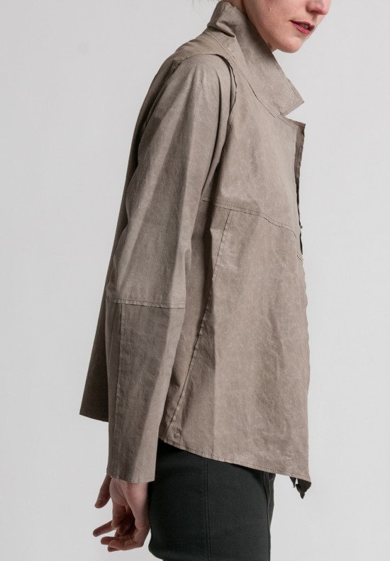 Annette Görtz Leather Vibi Jacket in Grey	