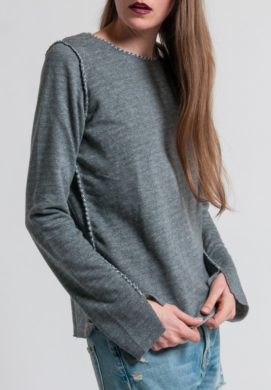Made on Grand Hand Stitched Top in Grey	