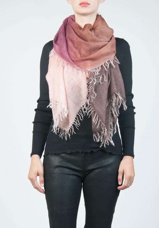 Faliero Sarti Zeus Scarf in Pink and Brown